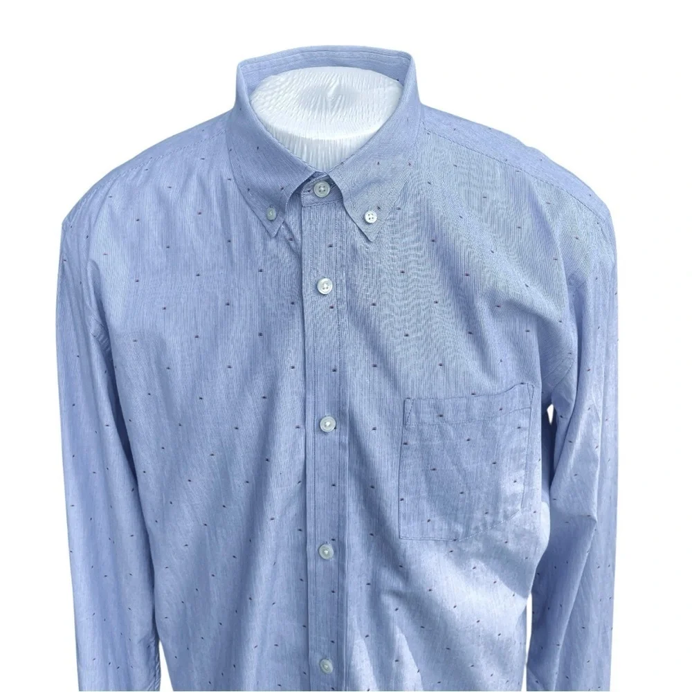 Banana Republic Soft Wash Slim Fit Button-Down Shirt – Blanket Blue XL